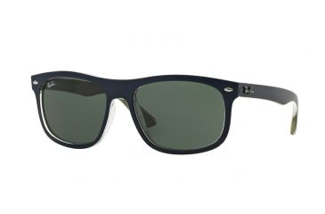 Image of Ray-Ban RB4226 Progressive Prescription Sunglasses RB4226-618871-56 - Lens Diameter 56 mm, Frame Color Top Mat Blue On Military Green