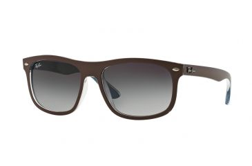 Image of Ray-Ban RB4226 Progressive Prescription Sunglasses RB4226-61898G-56 - Lens Diameter 56 mm, Frame Color Top Matte Choccolate On Blue