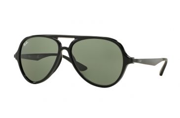 Image of Ray-Ban RB4235F Sunglasses 901-59 - Black Frame, Green Lenses