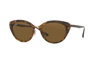 Image of Ray-Ban RB4250 Single Vision Prescription Sunglasses RB4250-710-73-52 - Lens Diameter 52 mm, Frame Color Shiny Havana