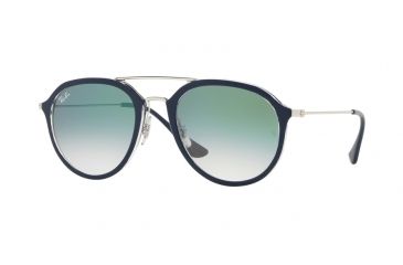 Image of Ray-Ban RB4253 Single Vision Prescription Sunglasses RB4253-60533A-53 - Lens Diameter 53 mm, Frame Color Blue