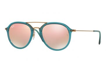 Image of Ray-Ban RB4253 Single Vision Prescription Sunglasses RB4253-62367Y-53 - Lens Diameter 53 mm, Frame Color Torquoise