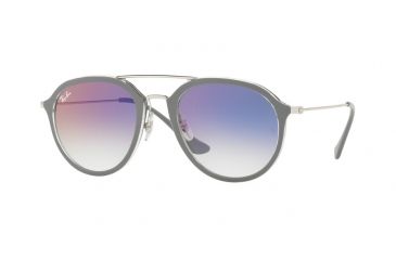 Image of Ray-Ban RB4253 Single Vision Prescription Sunglasses RB4253-6337S5-53 - Lens Diameter 53 mm, Frame Color Grey