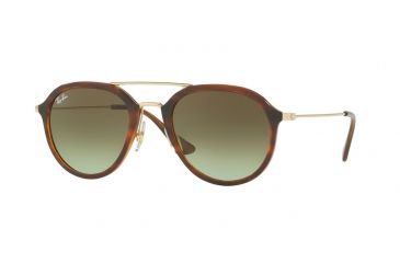 Image of Ray-Ban RB4253 Single Vision Prescription Sunglasses RB4253-820-A6-53 - Lens Diameter 53 mm, Frame Color Stripped Havana