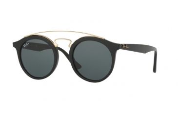 Image of Ray-Ban RB4256 Sunglasses 601/71-46 - Black Frame, Dark Green Lenses