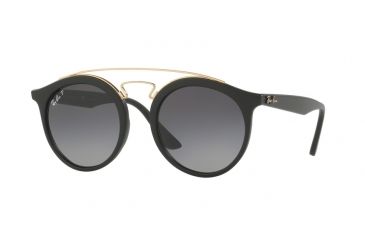 Image of Ray-Ban RB4256 Sunglasses 601ST3-49 - Matte Black Frame, Grey Gradient Polar Lenses