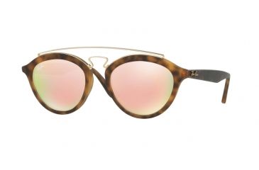 Image of Ray-Ban RB4257 Progressive Prescription Sunglasses RB4257-60922Y-50 - Lens Diameter 50 mm, Frame Color Matte Havana