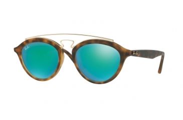 Image of Ray-Ban RB4257 Progressive Prescription Sunglasses RB4257-60923R-53 - Lens Diameter 53 mm, Frame Color Matte Havana