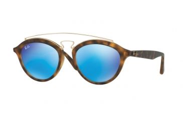Image of Ray-Ban RB4257 Progressive Prescription Sunglasses RB4257-609255-53 - Lens Diameter 53 mm, Frame Color Matte Havana