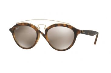Image of Ray-Ban RB4257 Progressive Prescription Sunglasses RB4257-60925A-53 - Lens Diameter 53 mm, Frame Color Matte Havana
