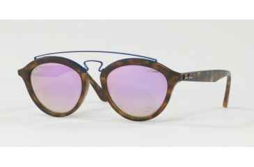 Image of Ray-Ban RB4257 Progressive Prescription Sunglasses RB4257-6266B0-53 - Lens Diameter 53 mm, Frame Color Matte Havana