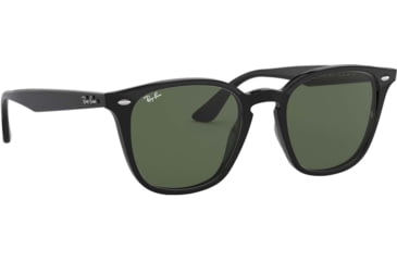 Image of Ray-Ban RB4258 Sunglasses 601/71-50 - Black Frame, Green Lenses