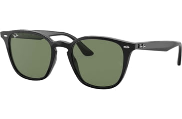 Image of Ray-Ban RB4258 Sunglasses 601/71-50 - Black Frame, Green Lenses