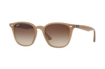 Image of Ray-Ban RB4258 Progressive Prescription Sunglasses RB4258-616613-50 - Lens Diameter 50 mm, Frame Color Shiny Opal Beige