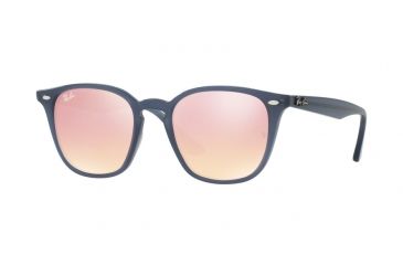 Image of Ray-Ban RB4258 Progressive Prescription Sunglasses RB4258-62321T-50 - Lens Diameter 50 mm, Frame Color Shiny Opal Dark Azure