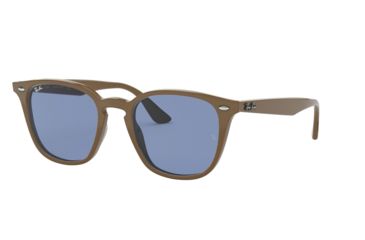Image of Ray-Ban RB4258 Sunglasses 638180-50 - Brown Frame, Blue Lenses