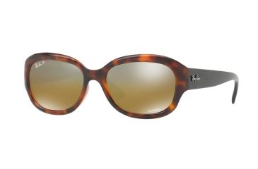 Image of Ray-Ban RB4282CH Single Vision Prescription Sunglasses RB4282CH-6281A2-55 - Lens Diameter 55 mm, Frame Color Red Havana