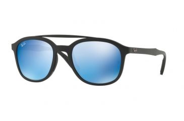 Image of Ray-Ban RB4290 Single Vision Prescription Sunglasses RB4290-601S55-53 - Lens Diameter 53 mm, Frame Color Matte Black