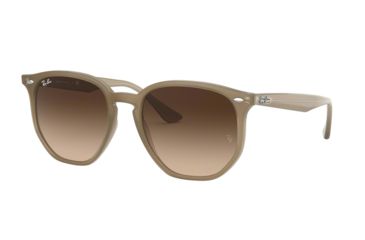 Image of Ray-Ban RB4306F Progressive Prescription Sunglasses, 54mm, Beige, RB4306F-616613-54-PRO