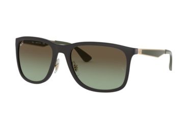 Image of Ray-Ban RB4313 Progressive Prescription Sunglasses, 58mm, Matte Black, RB4313-601SE8-58-PRO