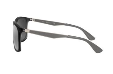 Image of Ray-Ban RB4313 Progressive Prescription Sunglasses, 58mm, Matte Trasparent Grey, RB4313-637988-58-PRO