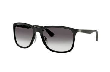 Image of Ray-Ban RB4313 Sunglasses 601/8G-58 - Black Frame, Gray Gradient Lenses