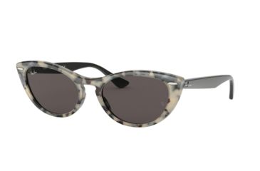Image of Ray-Ban RB4314N Sunglasses 125139-54 - Havana Beige Frame, Grey Mirror Gold Lenses
