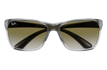Image of Ray-Ban RB4331F Sunglasses 64777Z-61 - , Light Grey Gradient Green Lenses