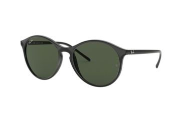 Image of Ray-Ban RB4371 Sunglasses 601/71-55 - Black Frame, Green Lenses