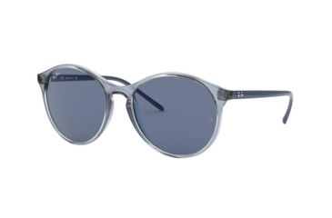 Image of Ray-Ban RB4371 Sunglasses 639980-55 - Trasparent Blue Frame, Blue Lenses