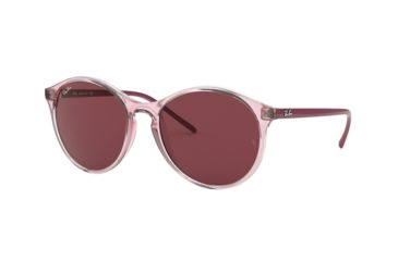 Image of Ray-Ban RB4371 Sunglasses 640075-55 - Transparent Pink Frame, Bordeaux Lenses