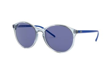 Image of Ray-Ban RB4371 Sunglasses 640176-55 - Trasparent Light Blue Frame, Violet Lenses