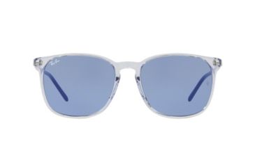 Image of Ray-Ban RB4387F Progressive Prescription Sunglasses, 55mm, Trasparent Light Blue, RB4387F-126676-55-PRO