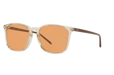 Image of Ray-Ban RB4387F Progressive Prescription Sunglasses, 55mm, Trasparent Light Brown, RB4387F-126774-55-PRO
