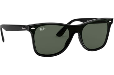 Image of Ray-Ban RB4440N Sunglasses 601/71-41 - Black Frame, Green Lenses