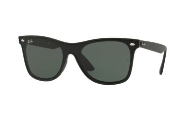 Image of Ray-Ban RB4440N Sunglasses 601S71-41 - Matte Black Frame, Green Lenses