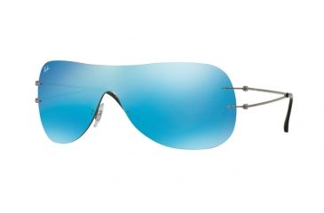 Image of Ray-Ban RB8057 Single Vision Prescription Sunglasses RB8057-004-55-34 - Lens Diameter 134 mm, Lens Diameter 34 mm, Frame Color Gunmetal