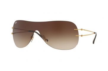 Image of Ray-Ban RB8057 Single Vision Prescription Sunglasses RB8057-157-13-34 - Lens Diameter 134 mm, Lens Diameter 34 mm, Frame Color Brushed Gold