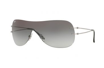 Image of Ray-Ban RB8057 Single Vision Prescription Sunglasses RB8057-159-11-34 - Lens Diameter 134 mm, Lens Diameter 34 mm, Frame Color Shiny Grey