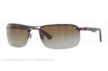 Image of Ray-Ban CARBON FIBRE RB8310 Progressive Prescription Sunglasses RB8310-014-T5-63 - Lens Diameter 63 mm, Lens Diameter 63 mm, Frame Color Brown