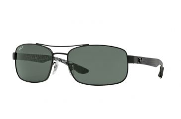 Image of Ray-Ban RB8316 Single Vision Prescription Sunglasses RB8316-002-N5-62 - Lens Diameter 62 mm, Frame Color Black