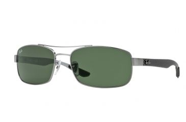 Image of Ray-Ban RB8316 Single Vision Prescription Sunglasses RB8316-004-62 - Lens Diameter 62 mm, Frame Color Gunmetal