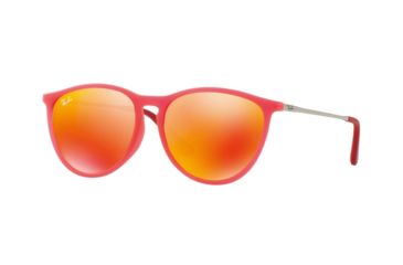 Image of Ray-Ban RJ9060SF Progressive Prescription Sunglasses, 52mm, Fuxia Fluo Trasp Rubber, RJ9060SF-70096Q-52-PRO