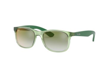 Image of Ray-Ban RJ9062S Progressive Prescription Sunglasses, 48mm, Green, RJ9062S-7053W0-48-PRO