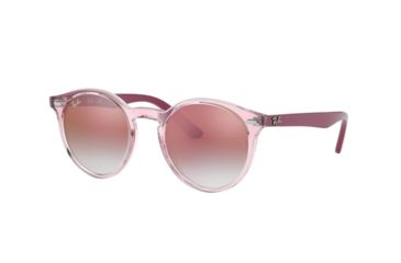Image of Ray-Ban RJ9064S Single Vision Prescription Sunglasses, 44mm, Pink, RJ9064S-7052V0-44-SV