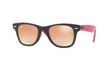 Image of Ray-Ban JUNIOR WAYFARER RJ9066S Progressive Prescription Sunglasses RJ9066S-7021B9-47 - Lens Diameter 47 mm, Frame Color Violet
