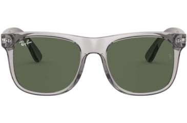 Image of Ray-Ban RJ9069S Sunglasses, Transparent Grey, Dark Green, 48, RJ9069S-707071-48