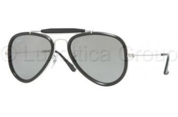 Image of Ray-Ban Road Spirit RB3428 Sunglasses with No-Line Progressive Rx Prescription Lenses RB3428-003-40-5818 - Lens Diameter: 58 mm, Frame Color: Silver