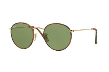 Image of Ray-Ban ROUND METAL M RB3447JM Bifocal Prescription Sunglasses RB3447JM-168-4E-50 - Lens Diameter 50 mm, Frame Color Camouflage Brown/Green
