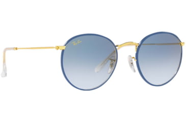 Image of Ray-Ban ROUND METAL M RB3447JM Sunglasses 91963F-50 - , Clear Gradient Blue Lenses